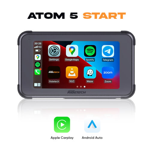 Atom 5 Start – Écran CarPlay Moto 5 pouces