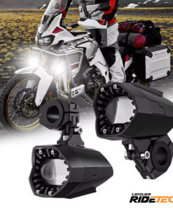 Alternative view of Feux Additionnels Moto Stroboscopique LarideTech  – 80W Blanc et Jaune LED