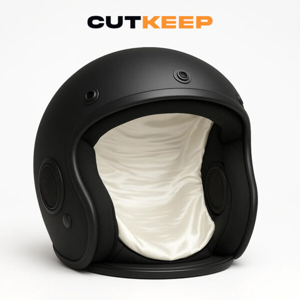 Cut Keep – Doublure satin pour casque moto | Protège coiffure & confort capillaire