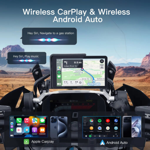 Kraft 6 : Carplay Moto BMW Apple CarPlay & Android Auto – 6 pouces – Image 3